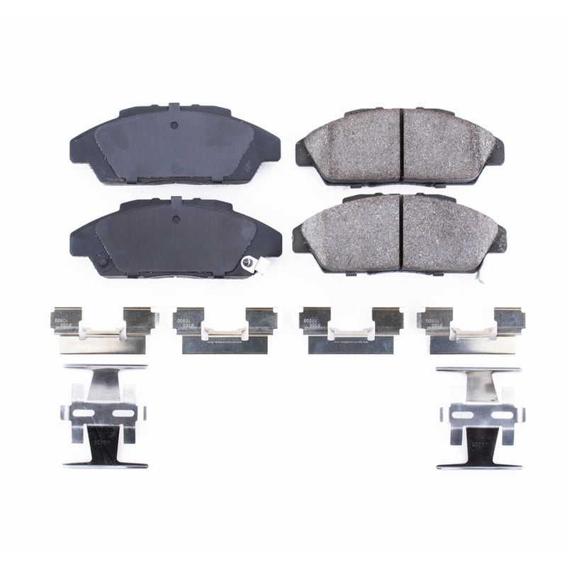 Power Stop 90-93 Honda Accord Front Z17 Evolution Ceramic Brake Pads w/Hardware Brake Pads - OE PowerStop