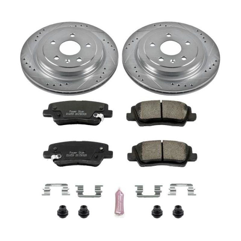 Power Stop 14-18 Cadillac CTS Rear Z23 Evolution Sport Brake Kit Brake Kits - Performance D&S PowerStop