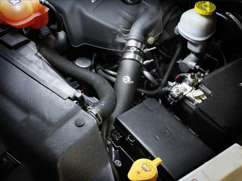 aFe 16-19 RAM 1500 V6 3.0L (TD) BladeRunner 3in Aluminum Hot Charge Pipe - Black Intercoolers aFe