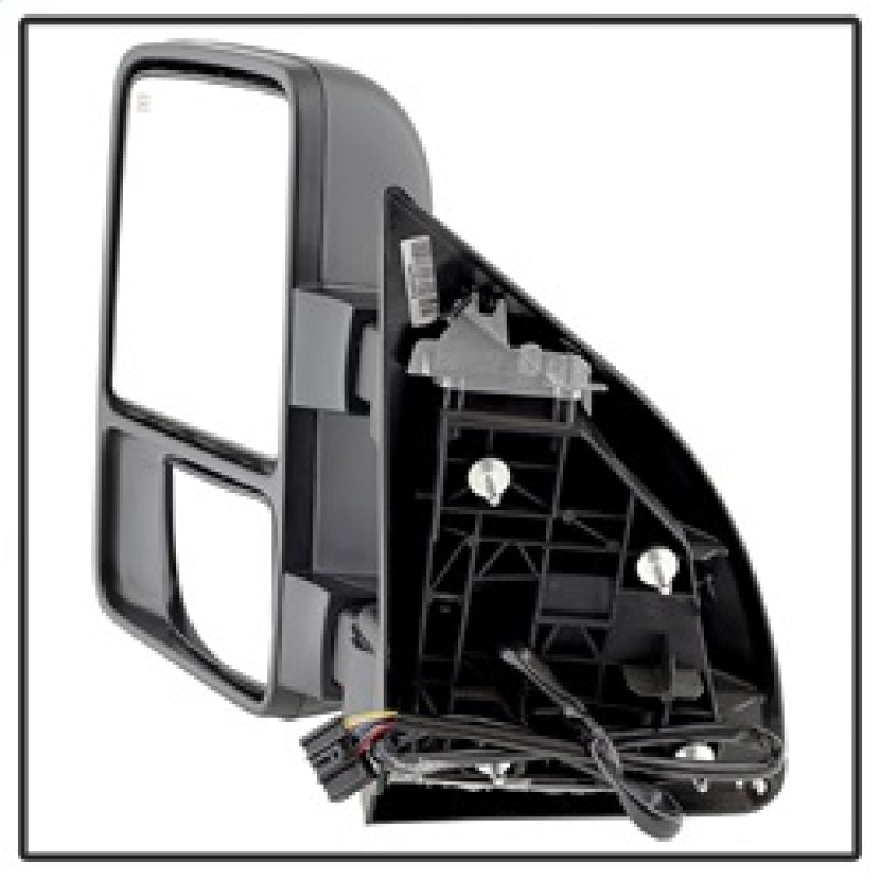 xTune Ford SuperDuty 08-15 Extendable Heated Mirrors w/ LED Signal Smoke MIR-FDSD08S-PW-SM-SET Side Mirrors SPYDER