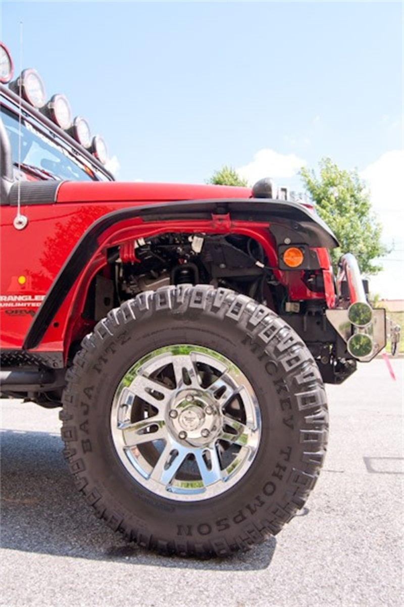 Rugged Ridge All Terrain Flat Fender Flare Kit 07-18 Jeep Wrangler Fender Flares Rugged Ridge