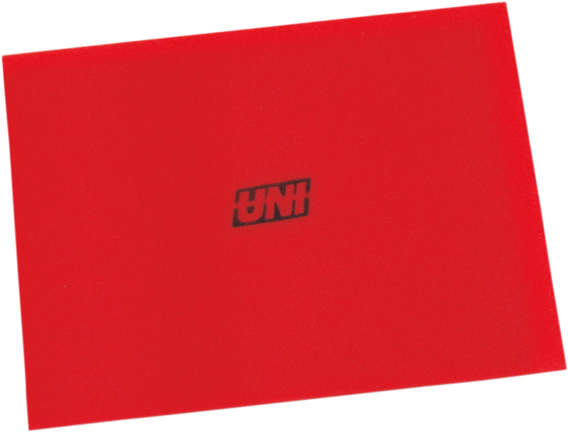Uni FIlter Red 12in x 16in x 3/8in 40 PPI Foam Sheets Air Intake Components Uni Filter