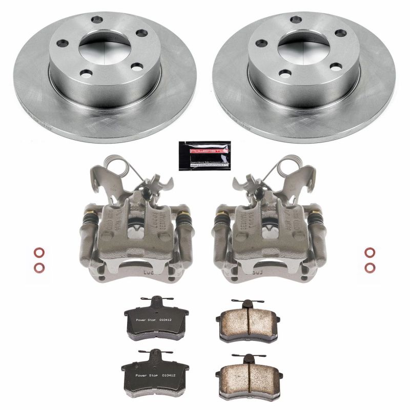 Power Stop 96-01 Audi A4 Quattro Rear Autospecialty Brake Kit w/Calipers Brake Kits - OE PowerStop