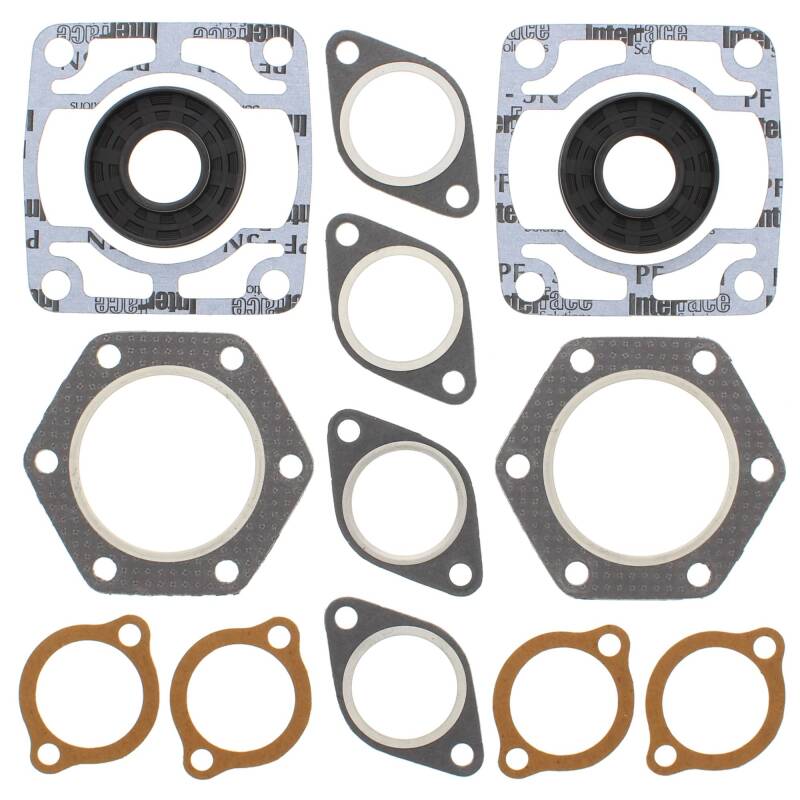 Vertex Gaskets 75-77 Polaris Electra Complete Gasket Kit w/ Oil Seals Engine Hardware Vertex Pistons