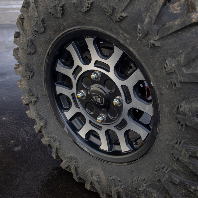 Wehrli 19+ Honda Talon Billet Hub Cap Kit for OEM Wheels - Black Anodized Wheel Accessories Wehrli