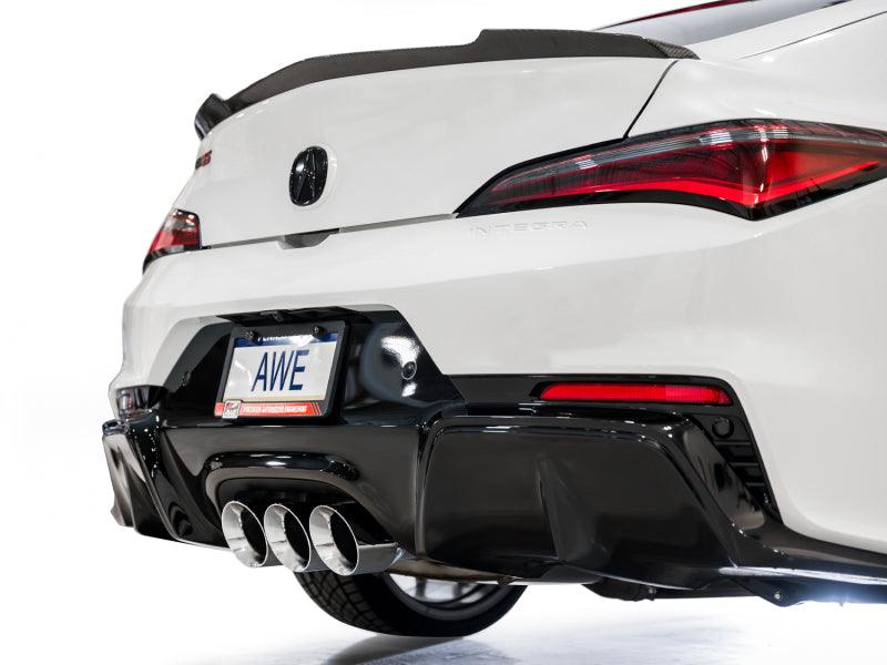 AWE Tuning 2024 Acura Integra Type S DE5 FWD Touring Edition Exhaust w/ Triple Chrome Silver Tips Catback AWE Tuning