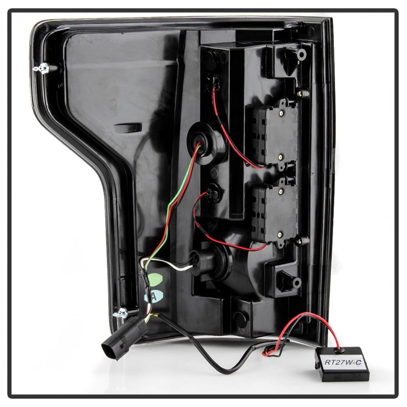 Spyder 18-19 Ford F-150 (w/o Blind Spot Sensor) LED Tail Lights - Blk Smk (ALT-YD-FF15018-LED-BSM) Tail Lights SPYDER