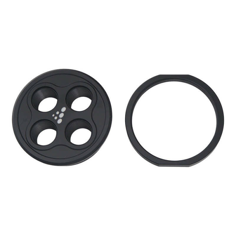 DeatschWerks Quad 10AN ORB Bulkhead - Anodized Matte Black Fittings DeatschWerks
