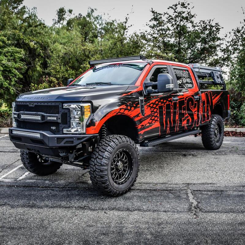 Westin Grate Steps Running Boards 90 in - Textured Black Running Boards Westin