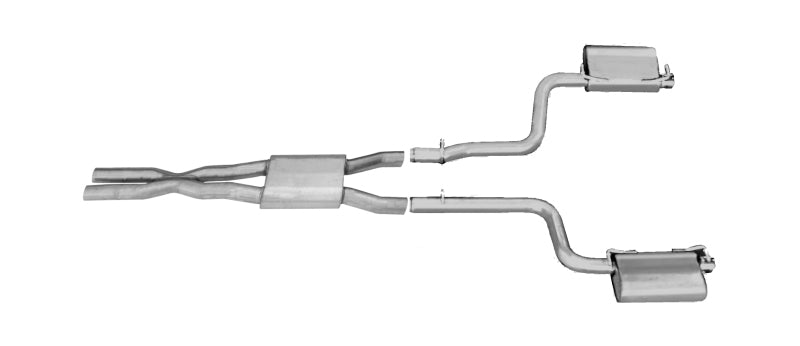 Gibson 11-15 Dodge Challenger SXT 3.6L 2.5in Cat-Back Dual Exhaust - Stainless Catback Gibson