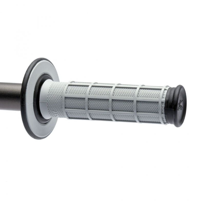 Renthal MX Dual Compound Grips Full Waffle - Grey/ Black Grips Renthal