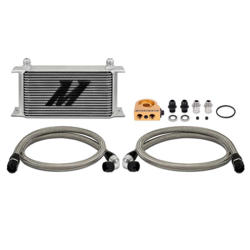 Mishimoto Universal 19 Row Thermostatic Oil Cooler Kit Oil Coolers Mishimoto