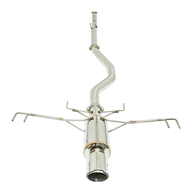 Remark 17+ Honda Civic Type R Non Resonated Cat-Back Exhaust Spec I w/Single Carbon Fiber Tip Cover Catback Remark