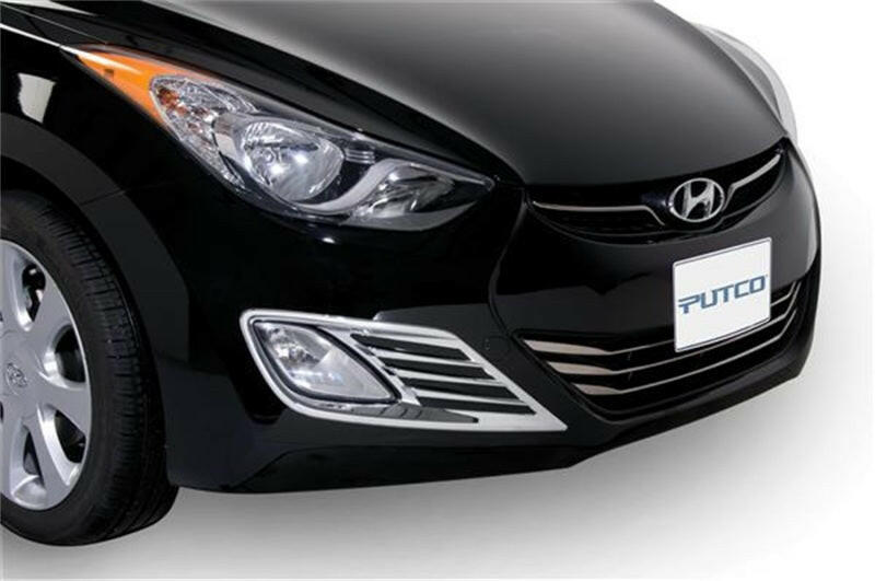 Putco 11-14 Hyundai Avante MD Fog Lamp Overlays & Rings Fog Lights Putco