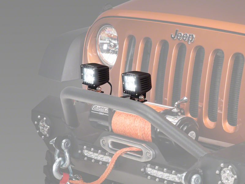 Raxiom 3-In Square LED Light Universal (Some Adaptation May Be Required) Light Bars & Cubes Raxiom