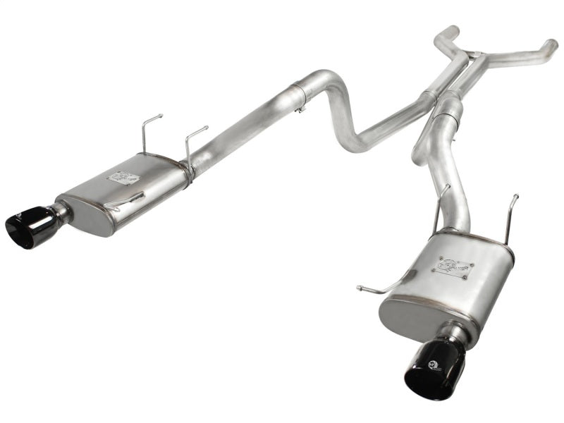aFe MACHForce XP Cat-Back Exhaust 3in SS w/ Black Tips 11-14 Ford Mustang GT V8 5.0L Catback aFe