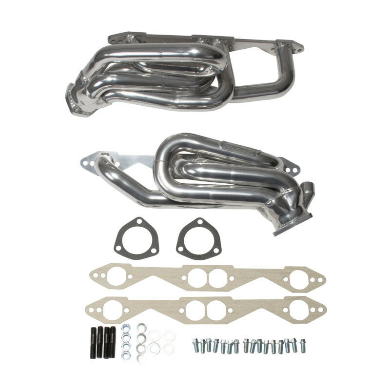 BBK 96-98 GM Truck SUV 5.0 5.7 Shorty Tuned Length Exhaust Headers - 1-5/8 Silver Ceramic Headers & Manifolds BBK