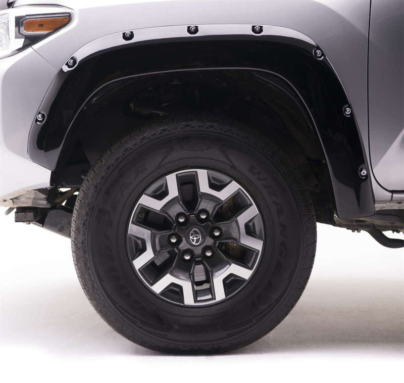 EGR 16+ Toyota Tacoma w/Mudflap Bolt-On Look Color Match Fender Flares - Set - Black Fender Flares EGR