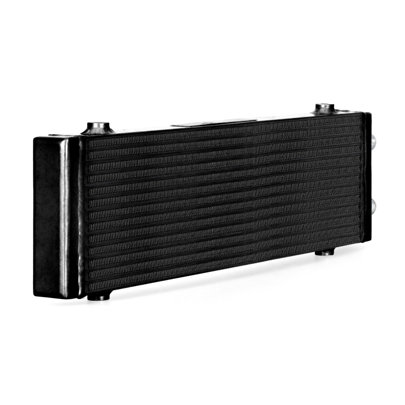 Mishimoto Universal Large Bar and Plate Dual Pass Black Oil Cooler Oil Coolers Mishimoto