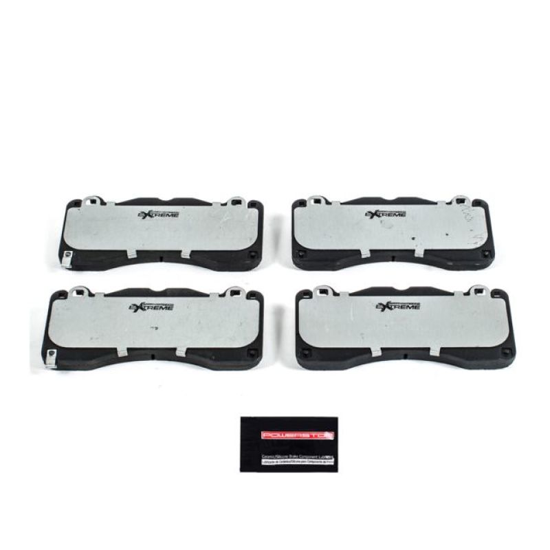 Power Stop 15-19 Ford Mustang Front Z26 Extreme Street Brake Pads w/Hardware Brake Pads - Performance PowerStop