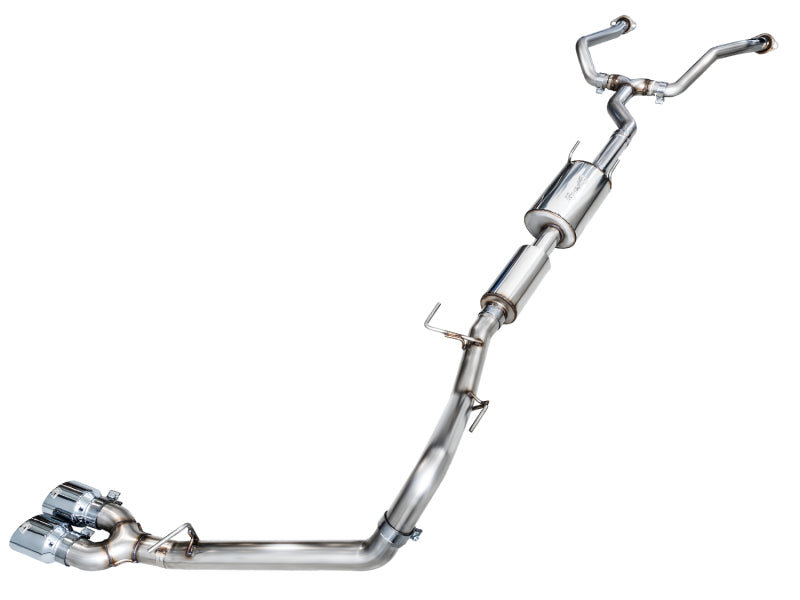 AWE 0FG Exhaust for 3rd Gen Toyota Tundra - Dual Chrome Silver Tips Catback AWE Tuning