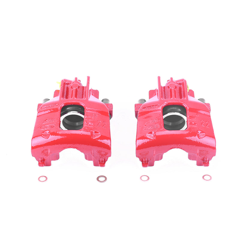 Power Stop 00-04 Ford Focus Front Red Calipers w/o Brackets - Pair Brake Calipers - Perf PowerStop