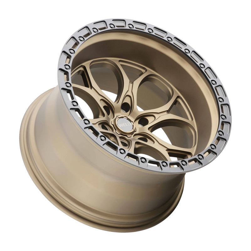 Weld Off-Road W106 20X12 Ledge 6X139.7 ET-44 BS4.75 Satin Bronze / Black Ring 106.1 Wheels - Cast Weld