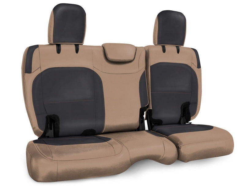 PRP 2018+ Jeep Wrangler JL/2 Door Rear Bench Cover- Black/Tan Seat Covers PRP Seats
