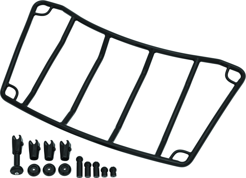 Kuryakyn Trunk Luggage Rack Adjustable Gloss Black Cargo Organization Kuryakyn