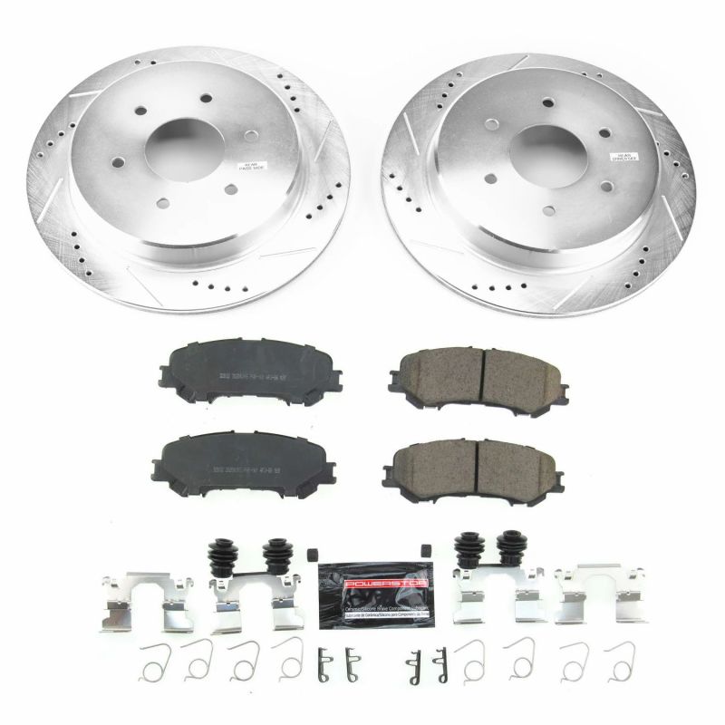 Power Stop 17-18 Nissan Titan Rear Z23 Evolution Sport Brake Kit Brake Kits - Performance D&S PowerStop