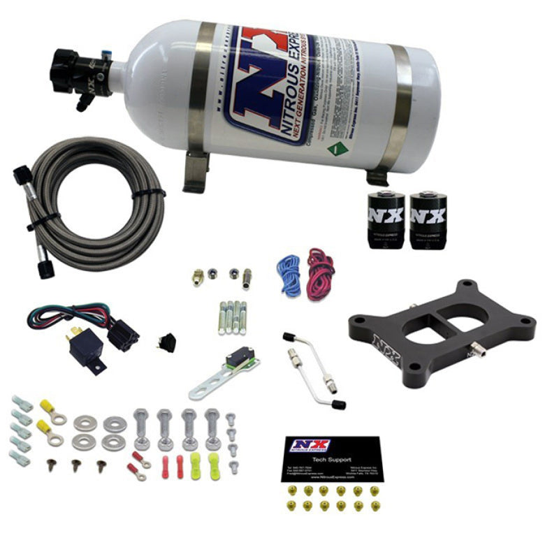 Nitrous Express 2 BBL/Gasoline Nitrous Kit (50-300HP) w/10lb Bottle Nitrous Systems Nitrous Express