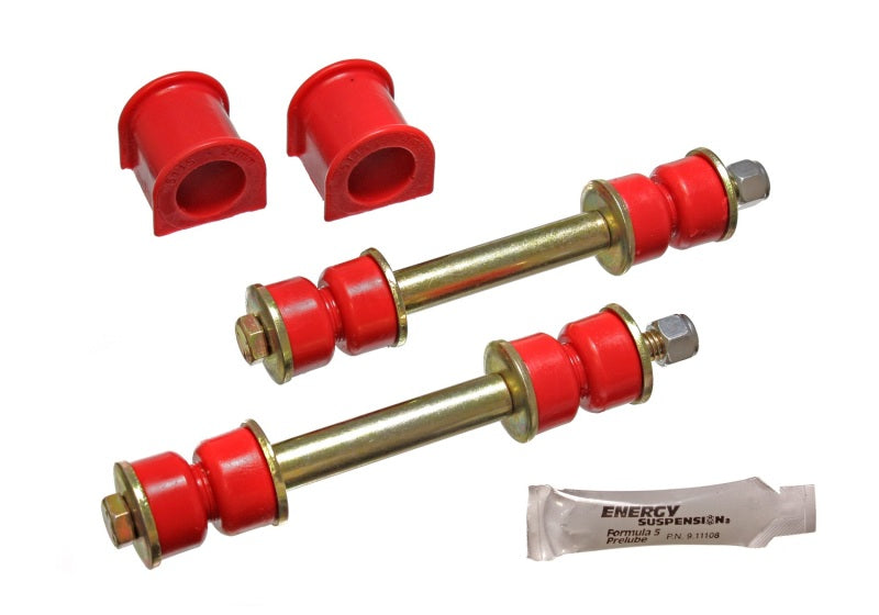 Energy Suspension 89 Toyota 4Runner 2/4WD Red 24mm Complete Front Sway Bar Bushing Set Bushing Kits Energy Suspension