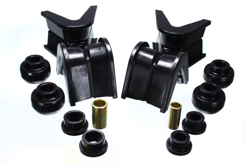Energy Suspension 76-77 Ford Bronco/66-72 F-100/F-150 Black 7 Deg Offset Complete 14Pc C-Bushing Set Bushing Kits Energy Suspension