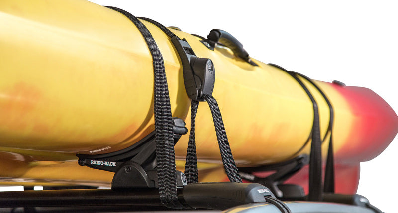 Rhino-Rack Rapid Tie Down Straps - 2.5m/8ft - Pair - Black Cargo Tie-Downs Rhino-Rack