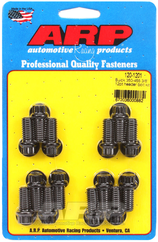 ARP Buick 350-455 3/8in 12pt Header Bolt Kit Hardware Kits - Other ARP