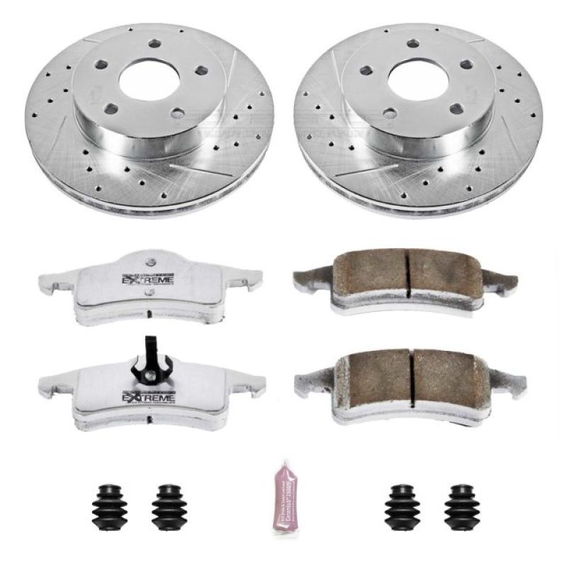 Power Stop 99-04 Jeep Grand Cherokee Rear Z26 Street Warrior Brake Kit Brake Kits - Performance D&S PowerStop