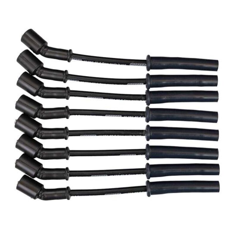 Moroso GM GenV LT1/LT4 5.3L/6.2L/6.6L Ultra 40 8.5mm Multi-Angle Boot Spark Plug Wire Set - Black Spark Plug Wire Sets Moroso
