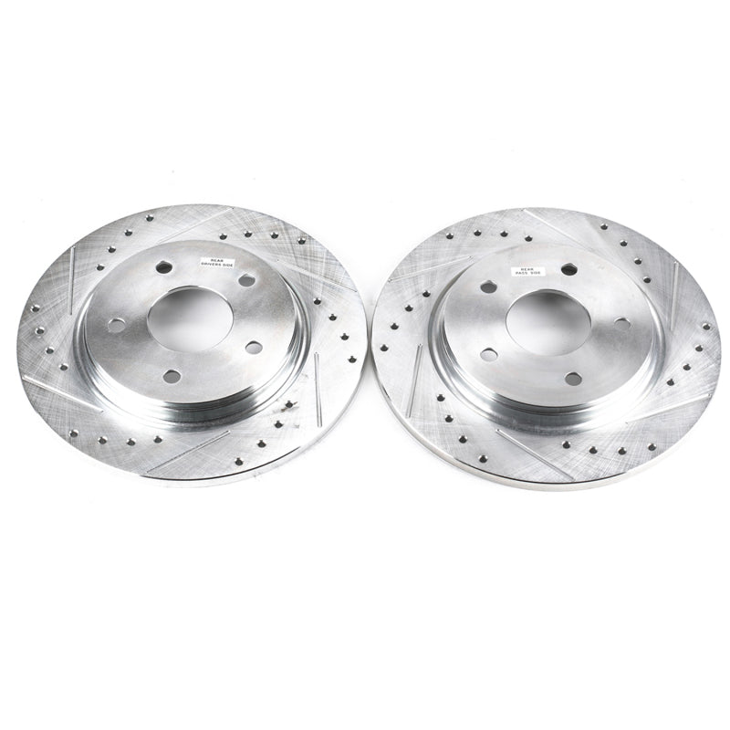 Power Stop 08-16 Chrysler Town & Country Rear Evolution Drilled & Slotted Rotors - Pair Brake Rotors - Slot & Drilled PowerStop