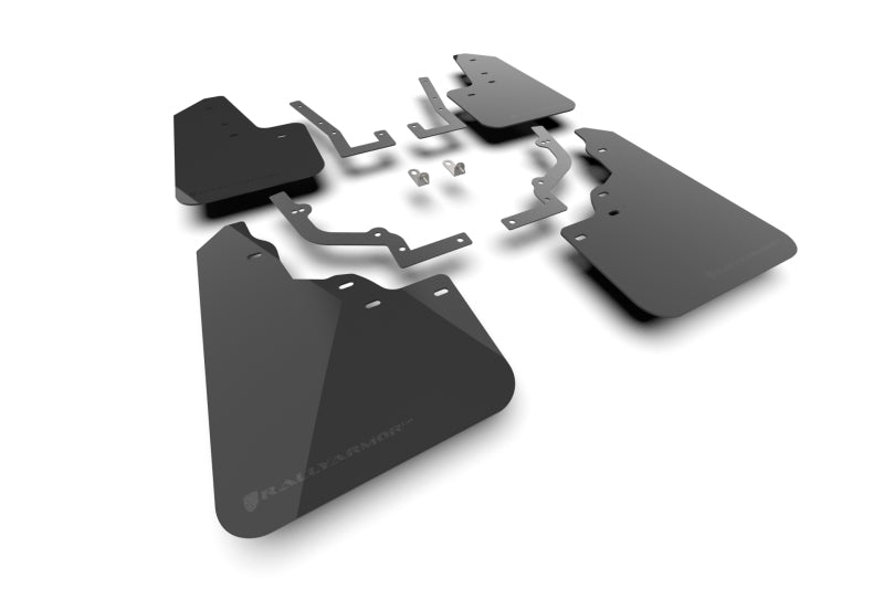 Rally Armor 2026 Honda Passport Black UR Mudflap - Metallic Black Logo Mud Flaps Rally Armor