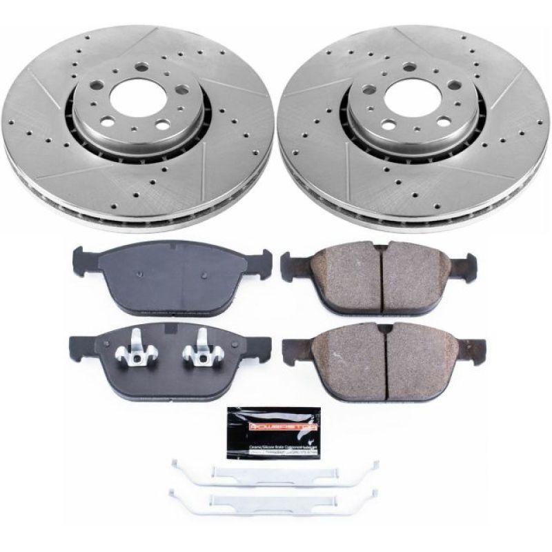 Power Stop 03-14 Volvo XC90 Front Z23 Evolution Sport Brake Kit Brake Kits - Performance D&S PowerStop