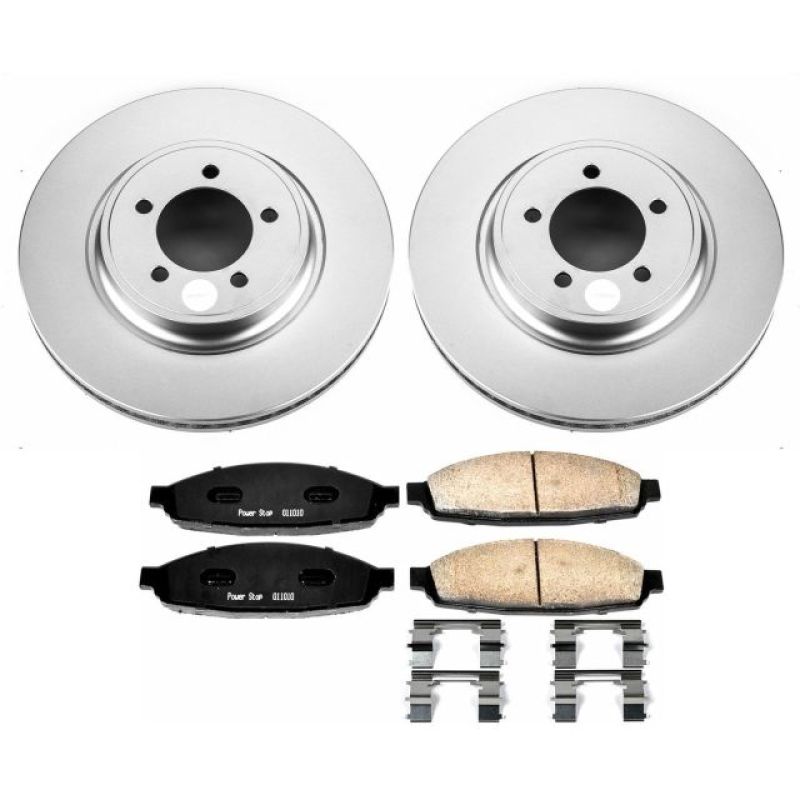 Power Stop 03-05 Lincoln Aviator Front Z17 Evolution Geomet Coated Brake Kit Brake Kits - Performance Blank PowerStop