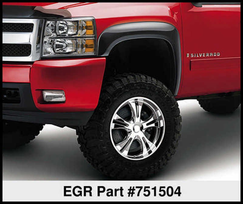 EGR 07-13 Chev Silverado 6-8ft Bed Rugged Look Fender Flares - Set (751504) Fender Flares EGR