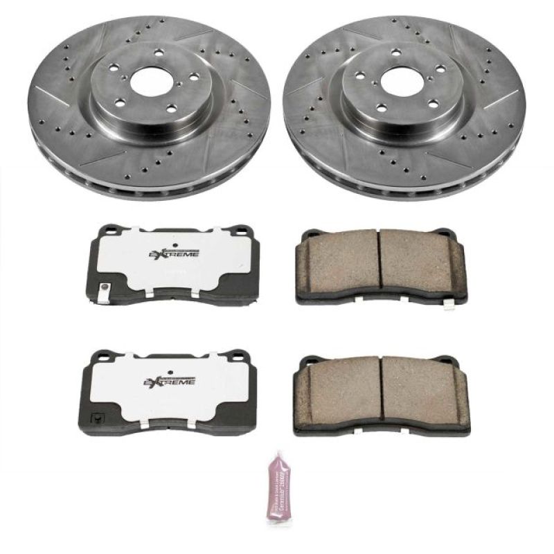 Power Stop 05-14 Subaru Impreza Front Z26 Street Warrior Brake Kit Brake Kits - Performance D&S PowerStop