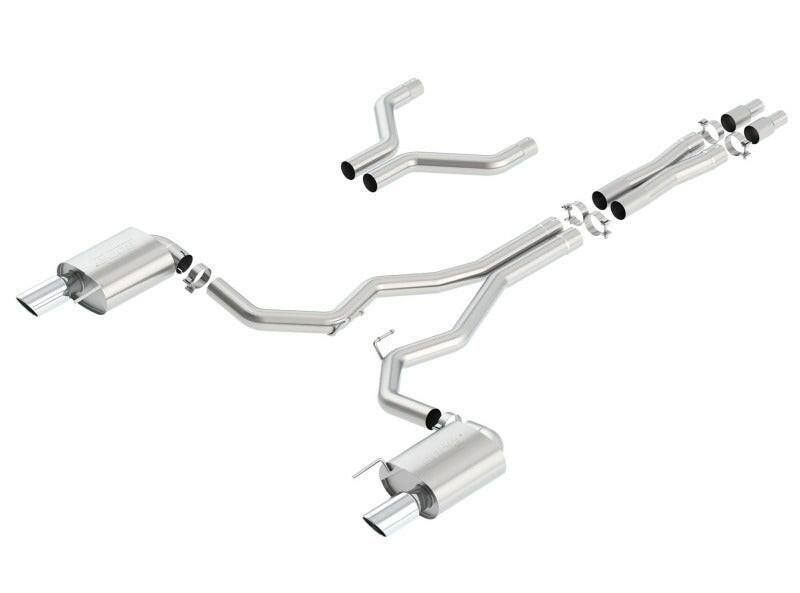 Borla S-Type Cat-Back 15-17 Ford Mustang GT 5.0L V8 MT/AT 3in pipe 4in tip Catback Borla