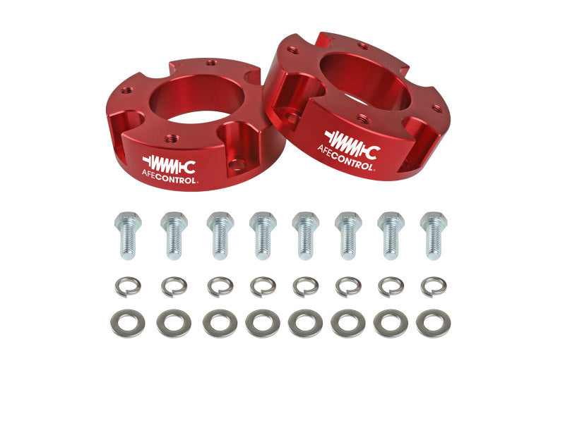 aFe CONTROL 2.0 IN Leveling Kit 07-21 Toyota Tundra - Red Leveling Kits aFe