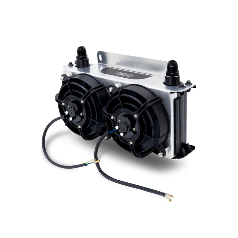 Mishimoto Universal Oil Cooler Kit - 19 Row Cooler and 2x5in Fans Oil Coolers Mishimoto