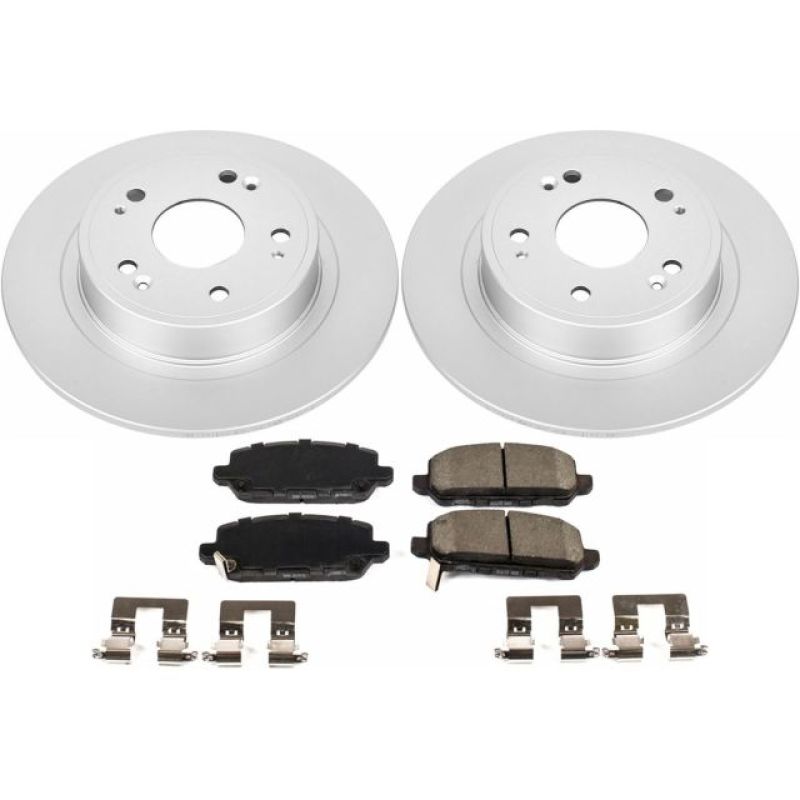 Power Stop 16-18 Honda HR-V Rear Z17 Evolution Geomet Coated Brake Kit Brake Kits - Performance Blank PowerStop
