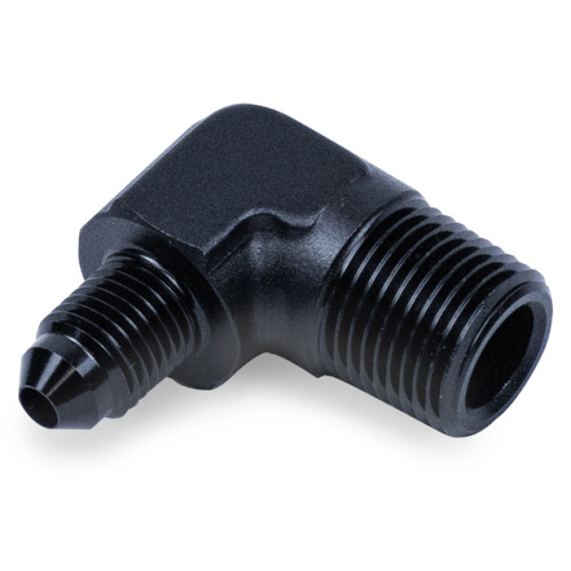 Snow Performance 3/8in NPT to 4AN Elbow Water Fitting (Black) Fittings Snow Performance