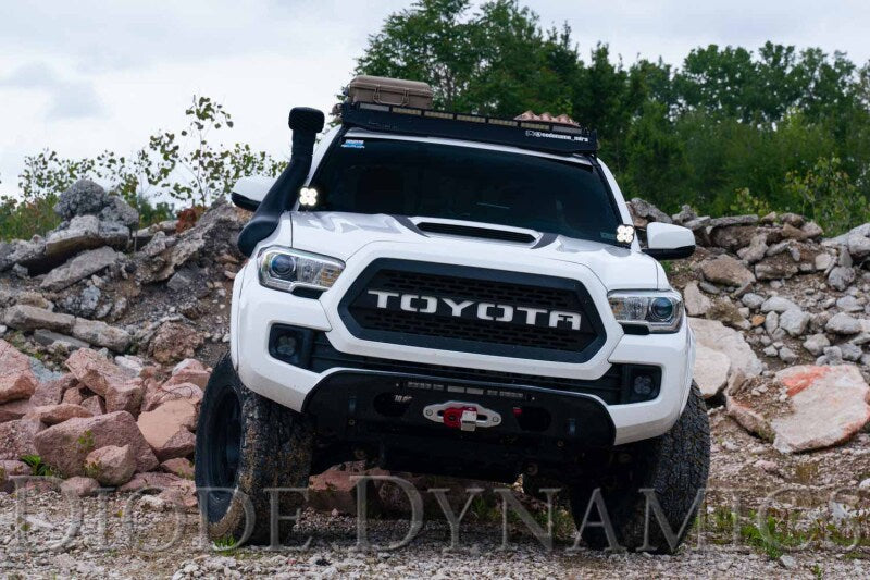 Diode Dynamics 16-21 Toyota Tacoma Stage Series Ditch Light Bracket Kit Light Accessories and Wiring Diode Dynamics