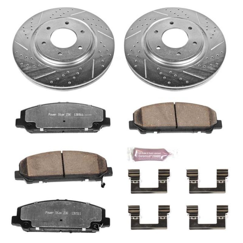 Power Stop 08-10 Infiniti QX56 Front Z36 Truck & Tow Brake Kit Brake Kits - Performance D&S PowerStop